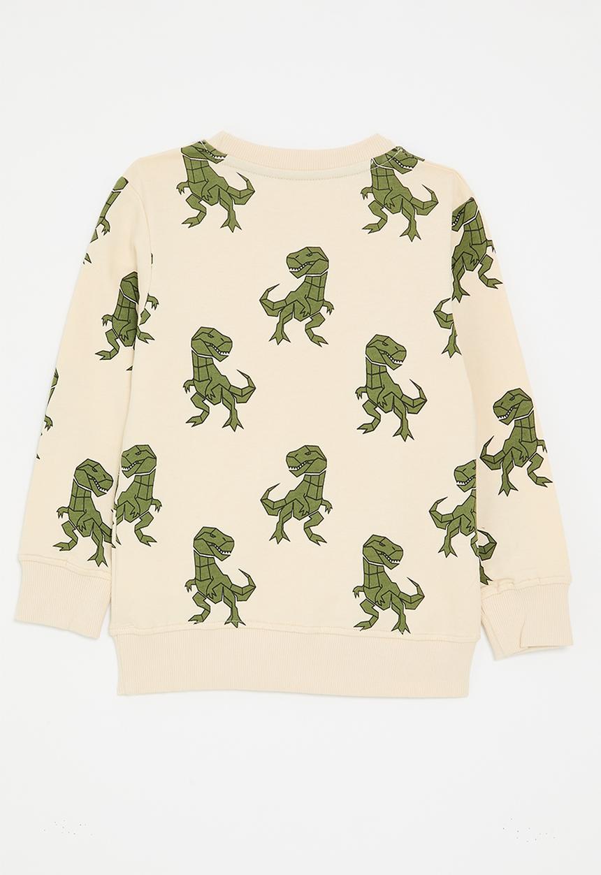 Pop Candy - Printed sweatshirt - cream/dinos