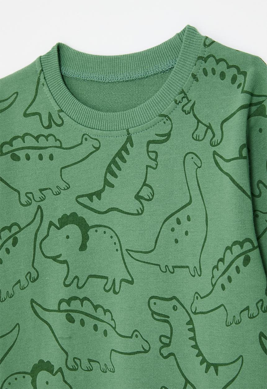 Pop Candy - Printed sweatshirt - green/dino