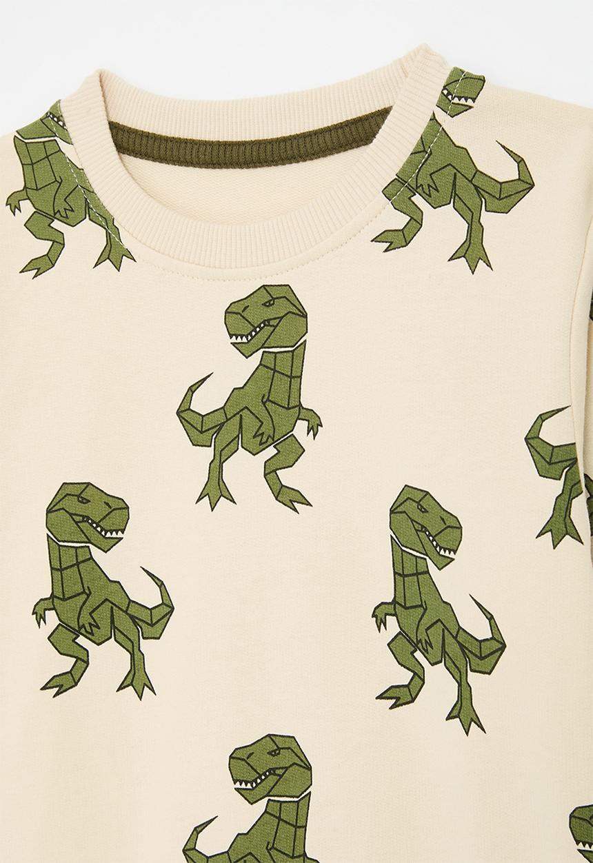 Pop Candy - Printed sweatshirt - off white/dino