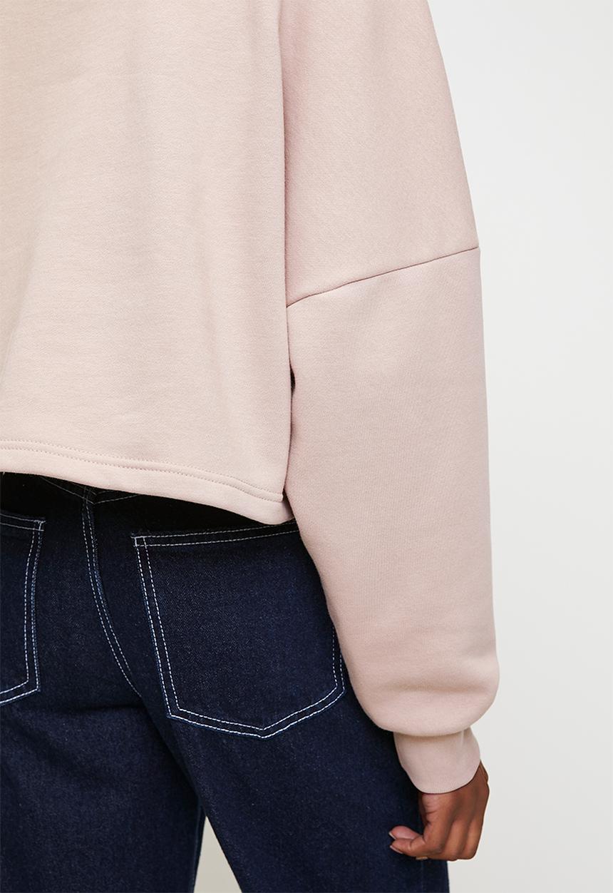 adidas Originals - Ess Half Zip Fleece Top W F25 - Natural