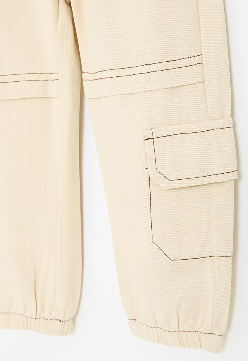 Pop Candy - Cuffed pants - neutral