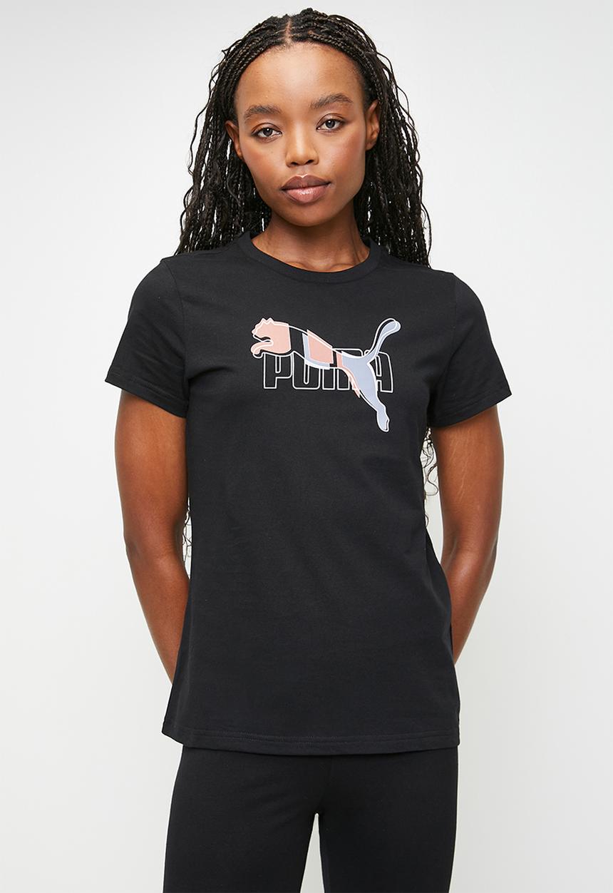 PUMA - ESS Logo Lab Tee W - PUMA Black