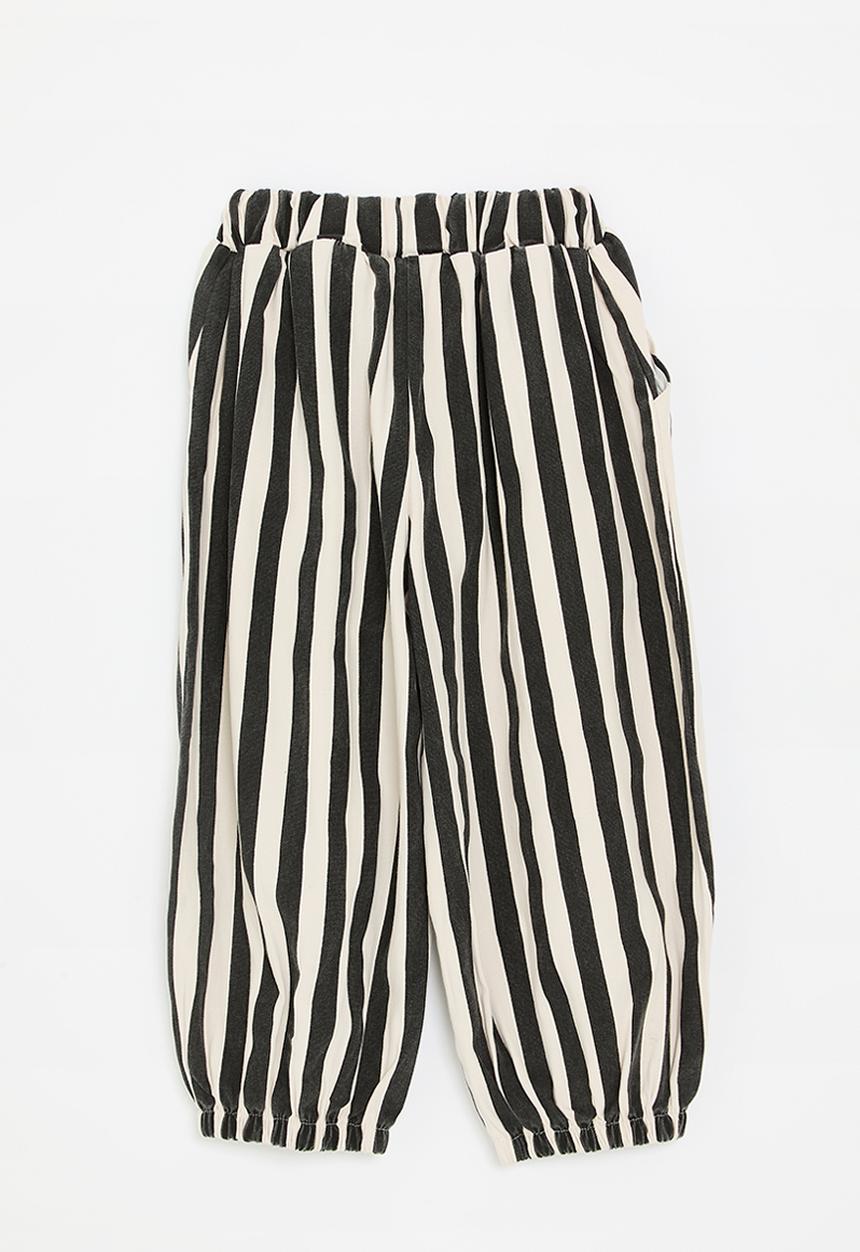 Pop Candy - Black striped denim jeans - cream