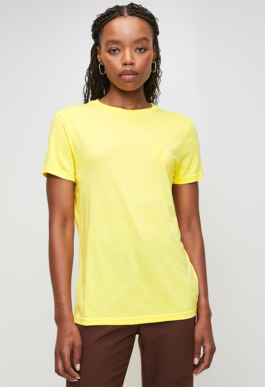 POLO - Wmn claire ss T-shirt - yellow
