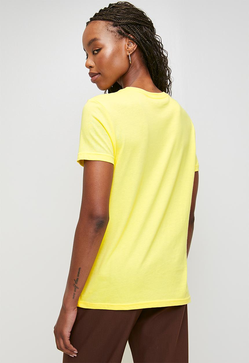 POLO - Wmn claire ss T-shirt - yellow