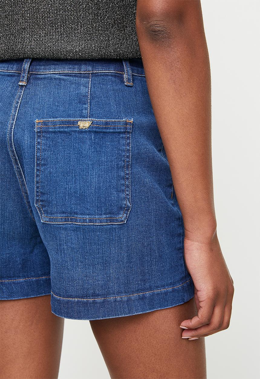 SISSY BOY - High Waist Shorts With Jet Pockets And No Yoke - Med Vintage