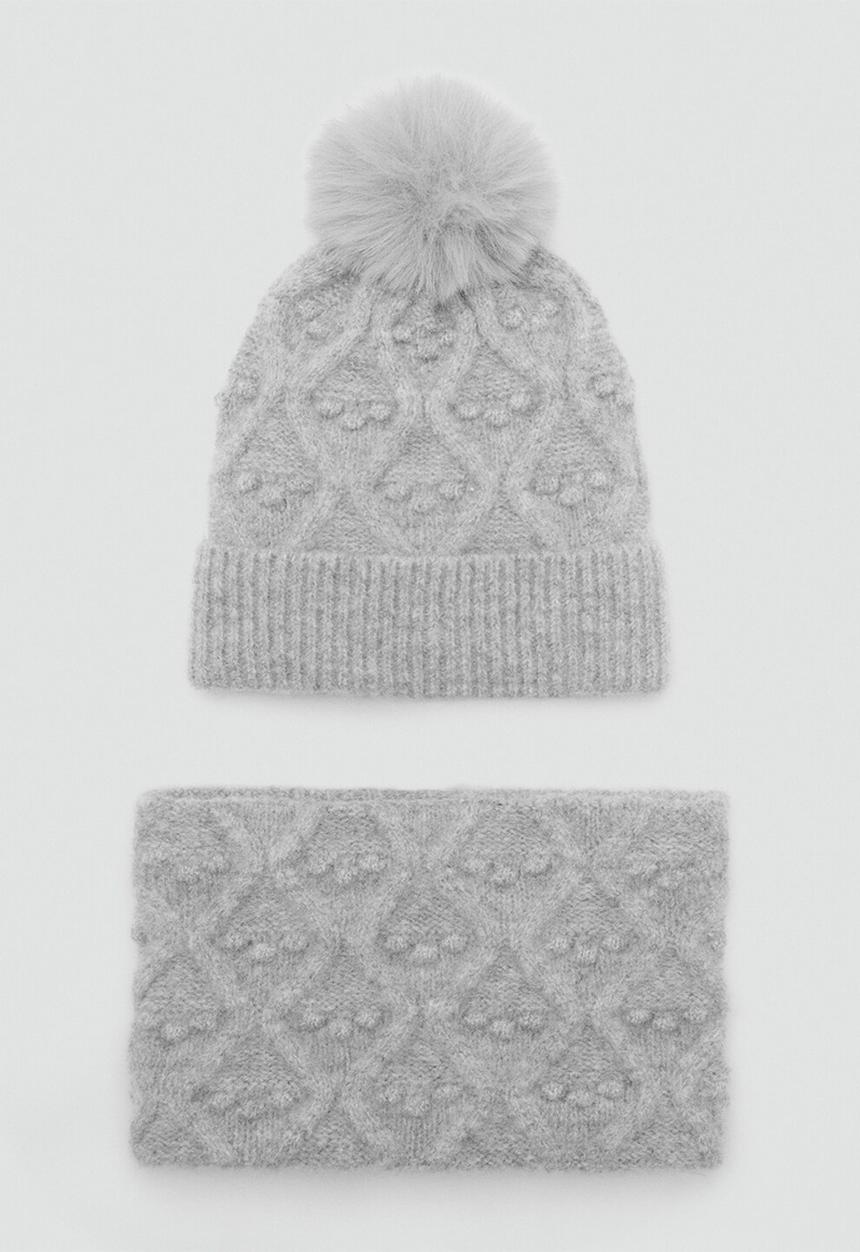 MANGO - Beanie BOLITAG - Grey