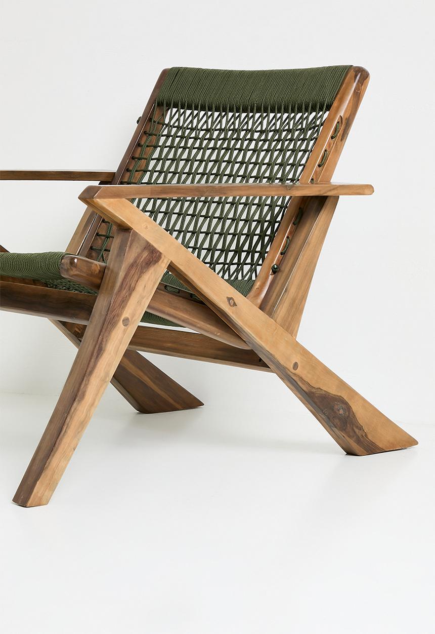 Homewood - Zuri Occasional Chair - Natural & Olive
