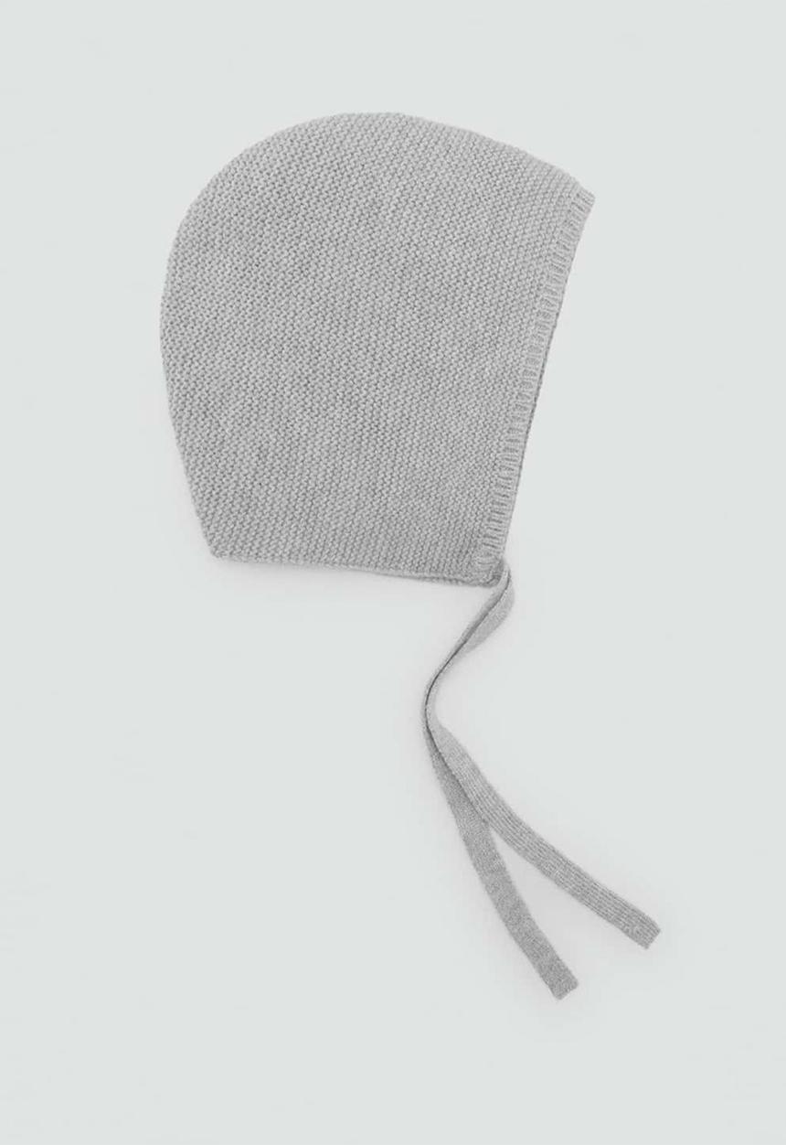 MANGO - Beanie bobab - medium gray