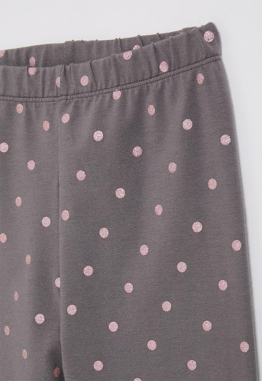 Pop Candy - Printed legging - brown/pink stars