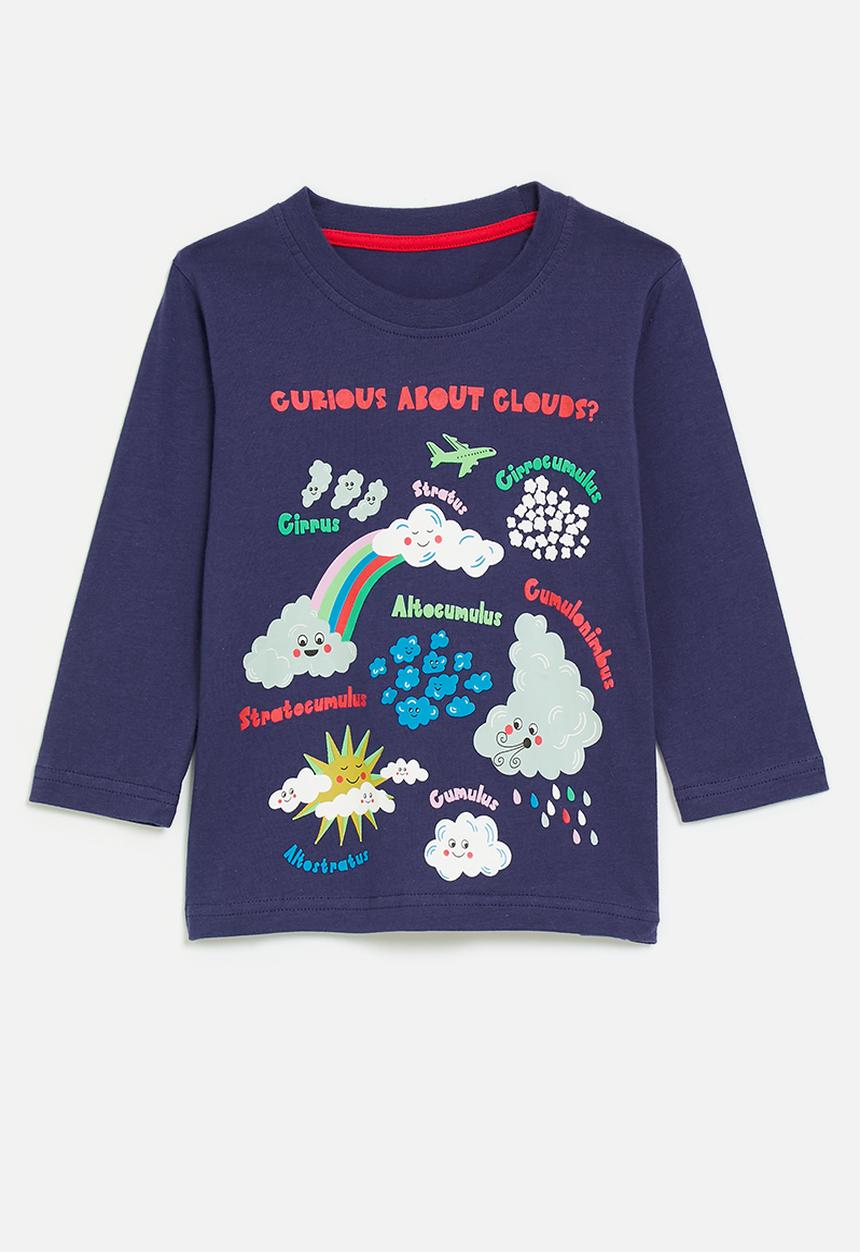 Pop Candy - Printed t-shirt - navy/clouds