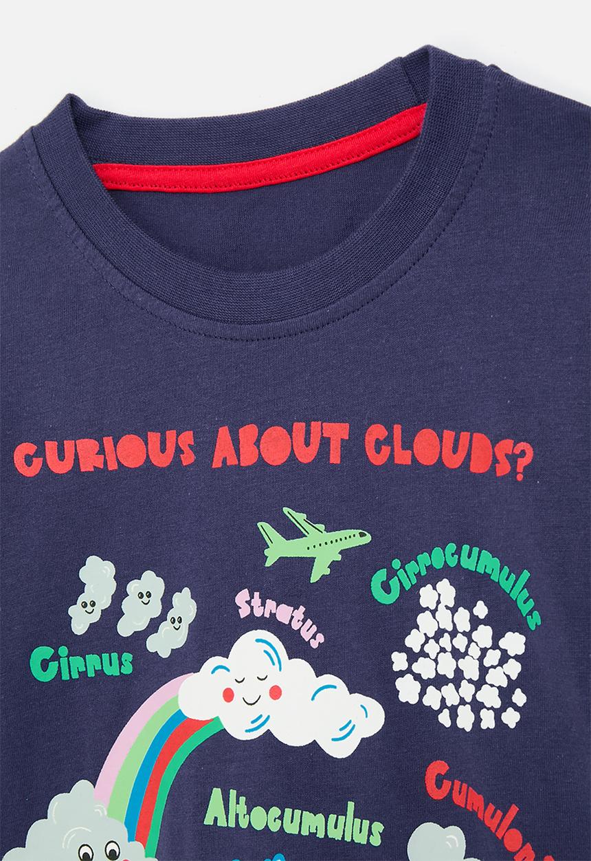 Pop Candy - Printed t-shirt - navy/clouds