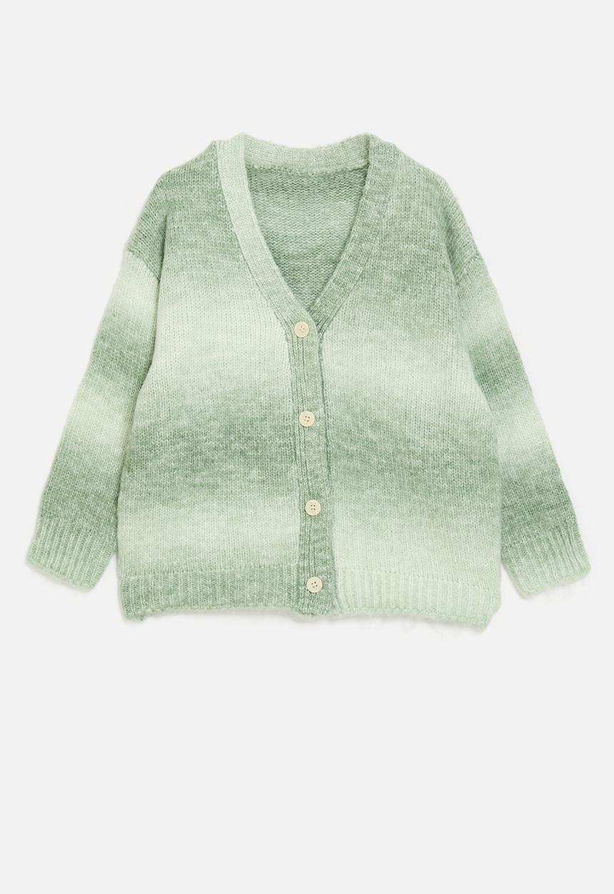 Pop Candy - Tie dye cardigan - light green