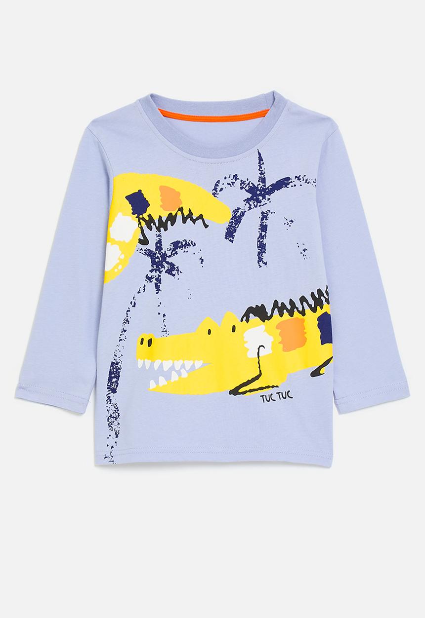 Pop Candy - Croc graphic tee - pastel purple