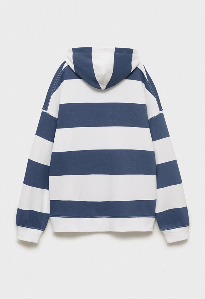 MANGO - Sweatshirt stripho - medium blue