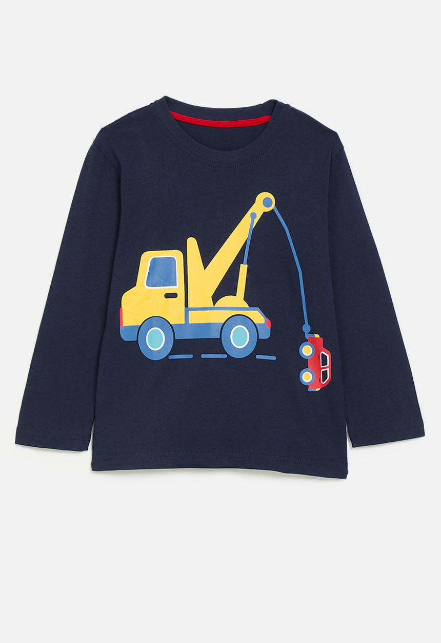 Pop Candy - Tow truck graphic tee - navy