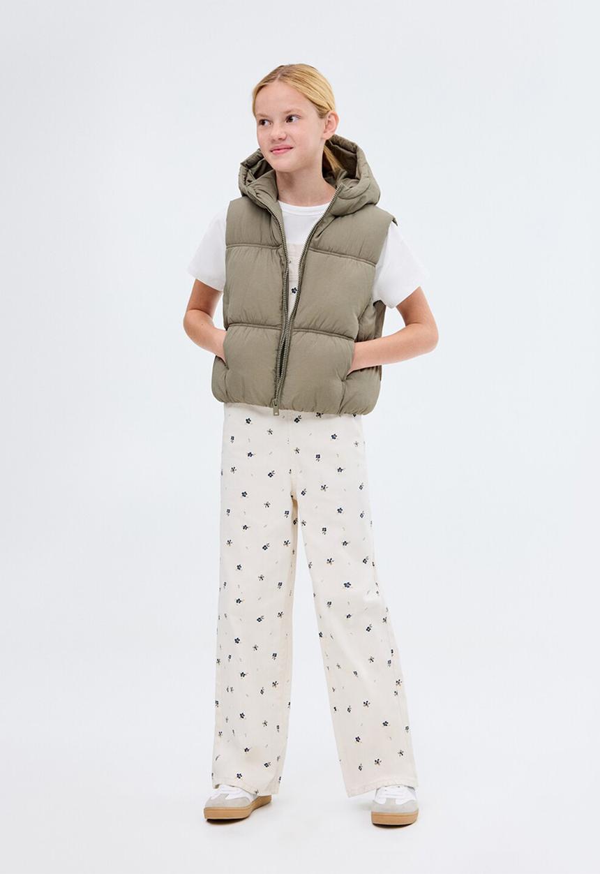 MANGO - Outer vest luisa - beige & khaki