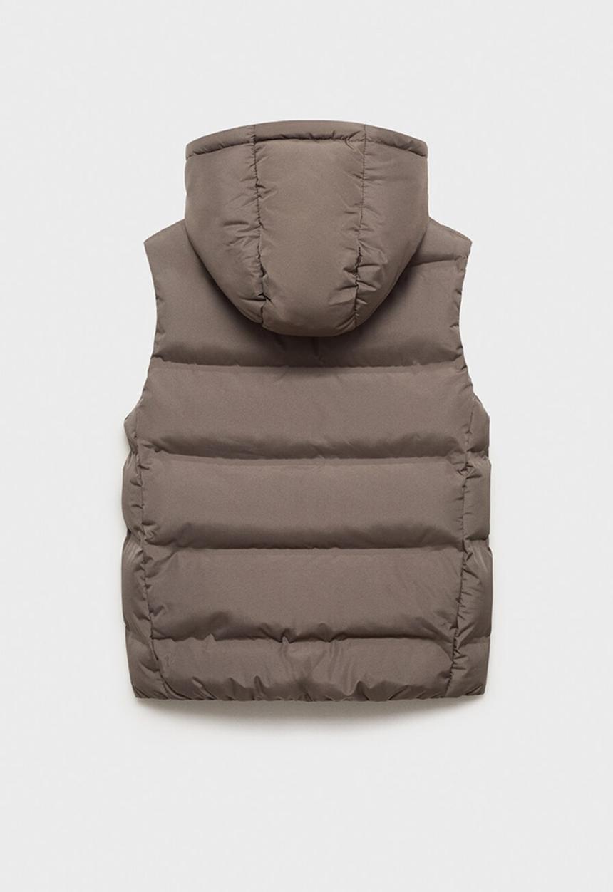 MANGO - Outer vest manel - medium brown