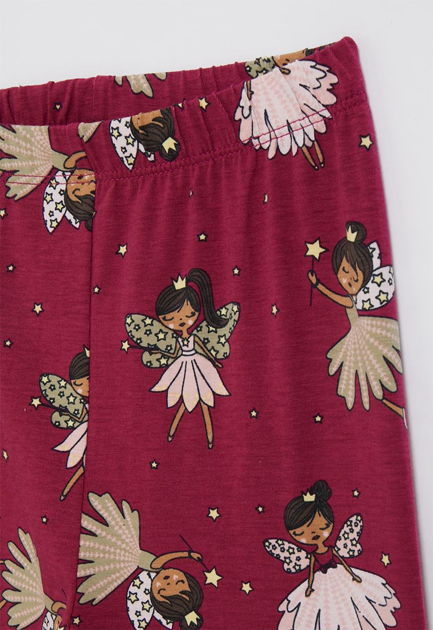 Pop Candy - Printed legging - maroon/flowers