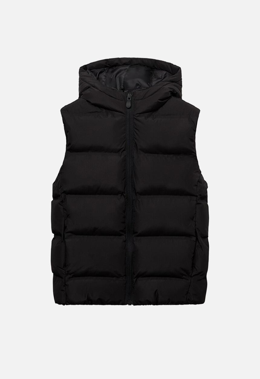 Outer vest manel - black