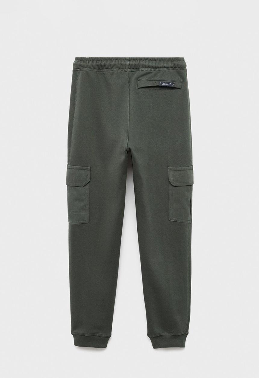 MANGO - Joggers cargo - medium green