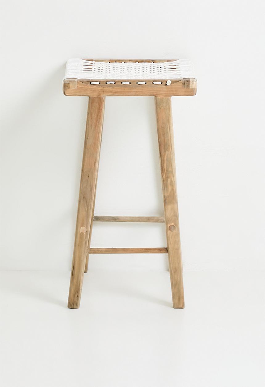 Homewood - Kaya Barstool - Natural & White