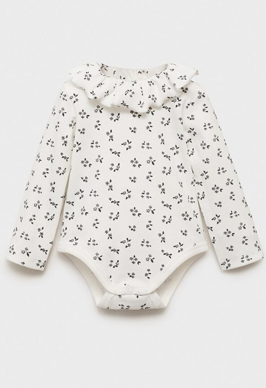 MANGO - Bodysuit fleur - charcoal