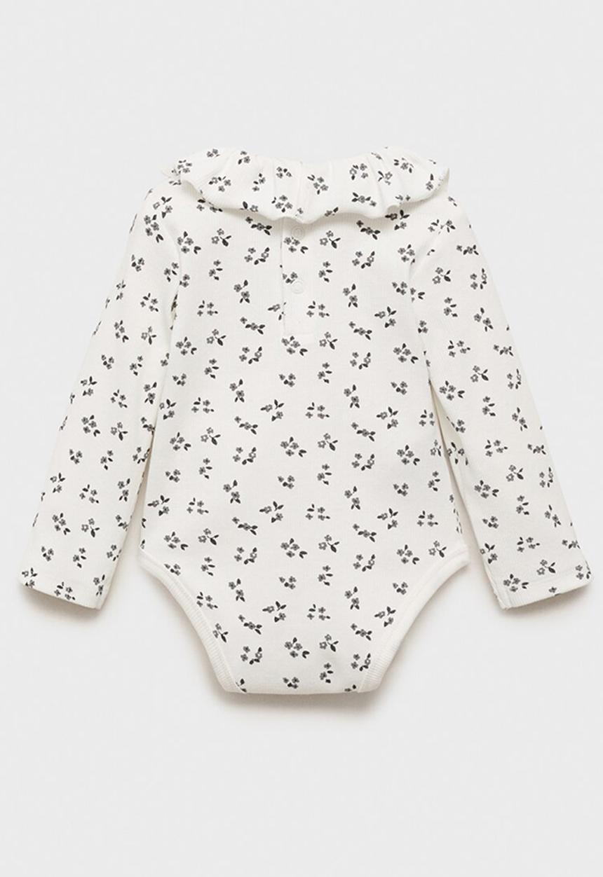 MANGO - Bodysuit fleur - charcoal