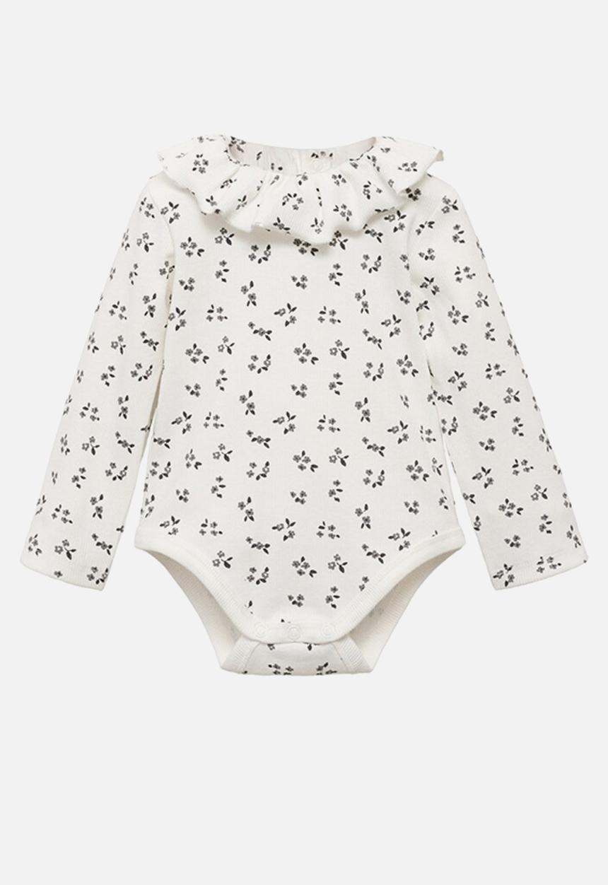 MANGO - Bodysuit fleur - charcoal
