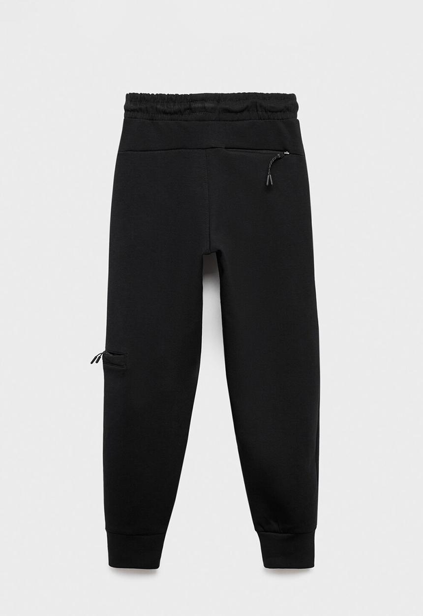 MANGO - Joggers zipset - black