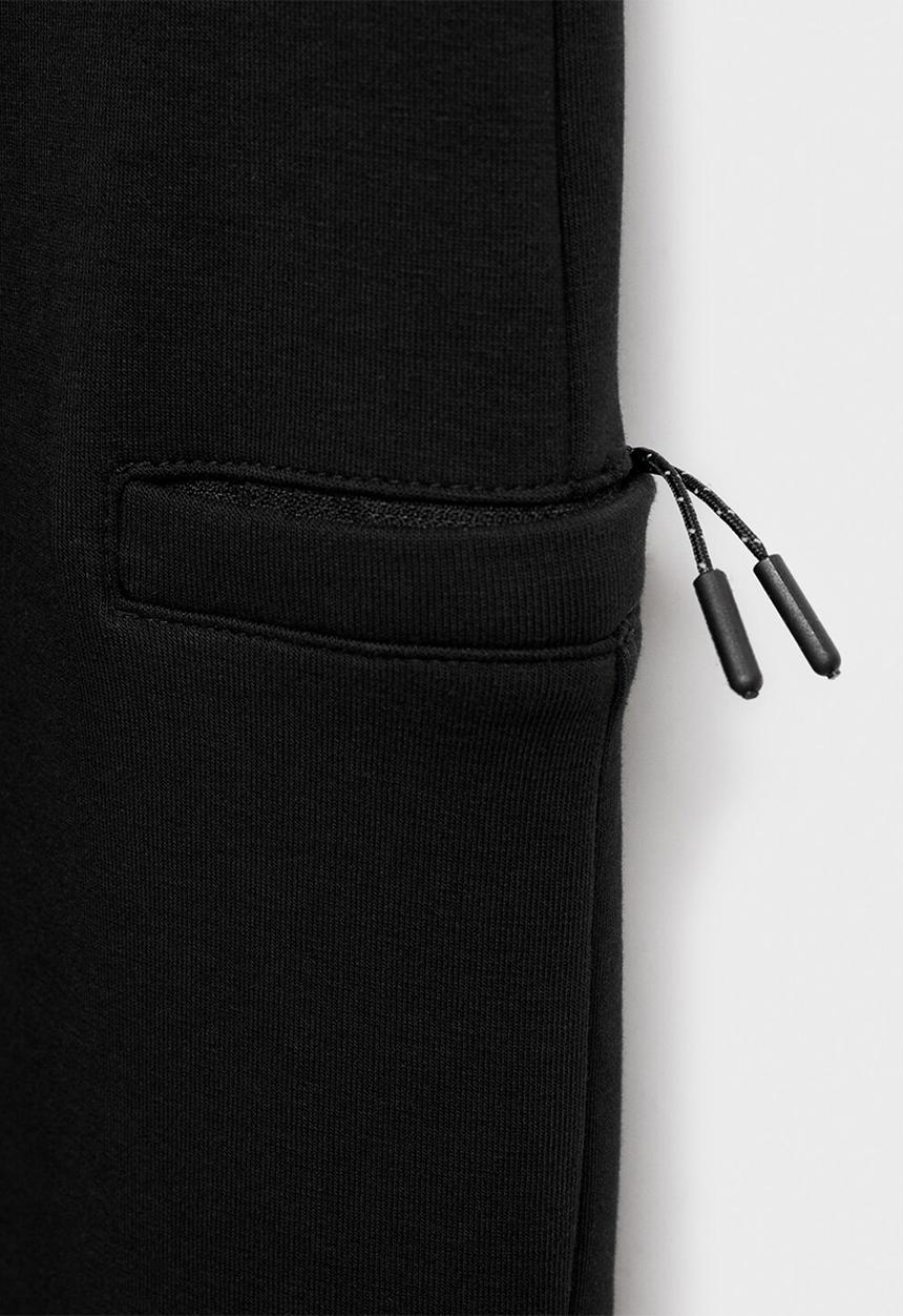 MANGO - Joggers zipset - black