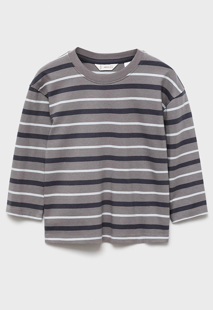 MANGO - T-shirt paleb - gray