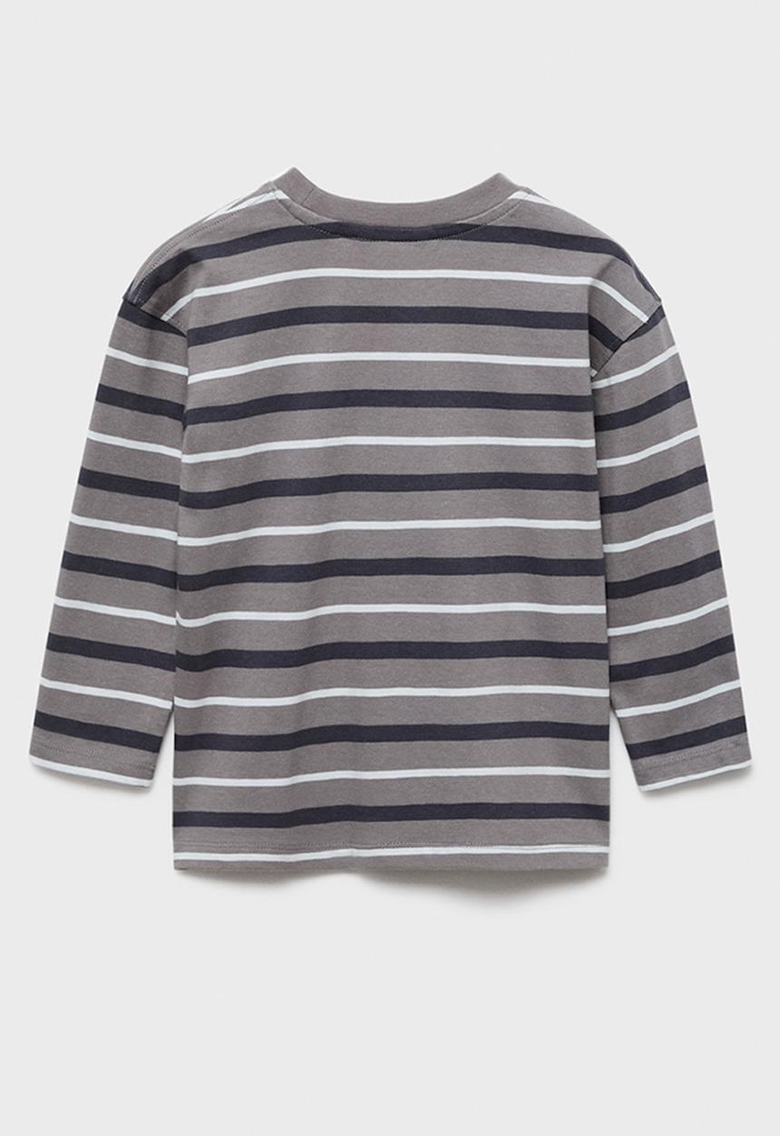 MANGO - T-shirt paleb - gray