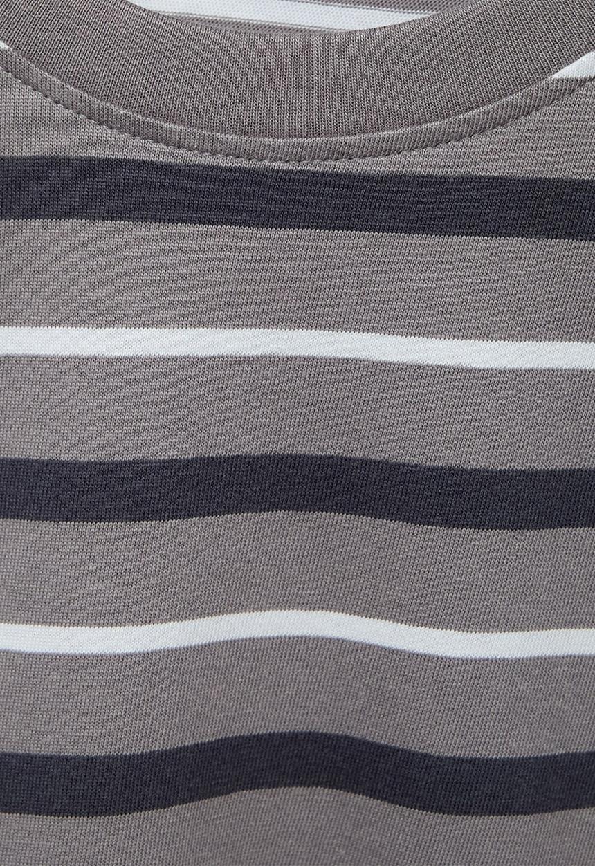 MANGO - T-shirt paleb - gray