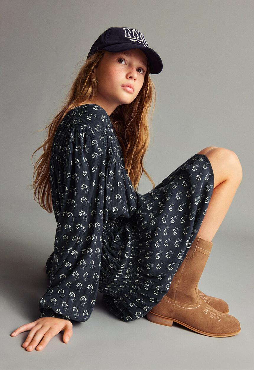 MANGO - Dress liria - navy