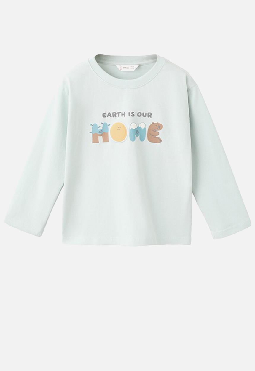 MANGO - T-Shirt HOMIE - Turquoise / Aqua