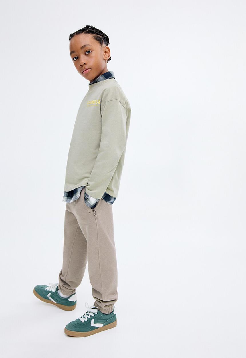MANGO - Joggers ZIPSOFT - Medium Brown