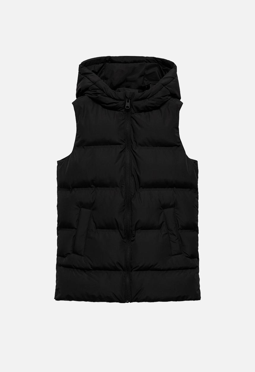 MANGO - Outer vest lina - black