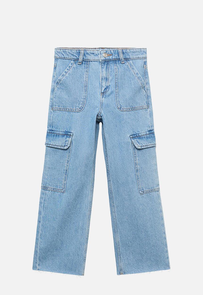 MANGO - Jeans pocket - open blue