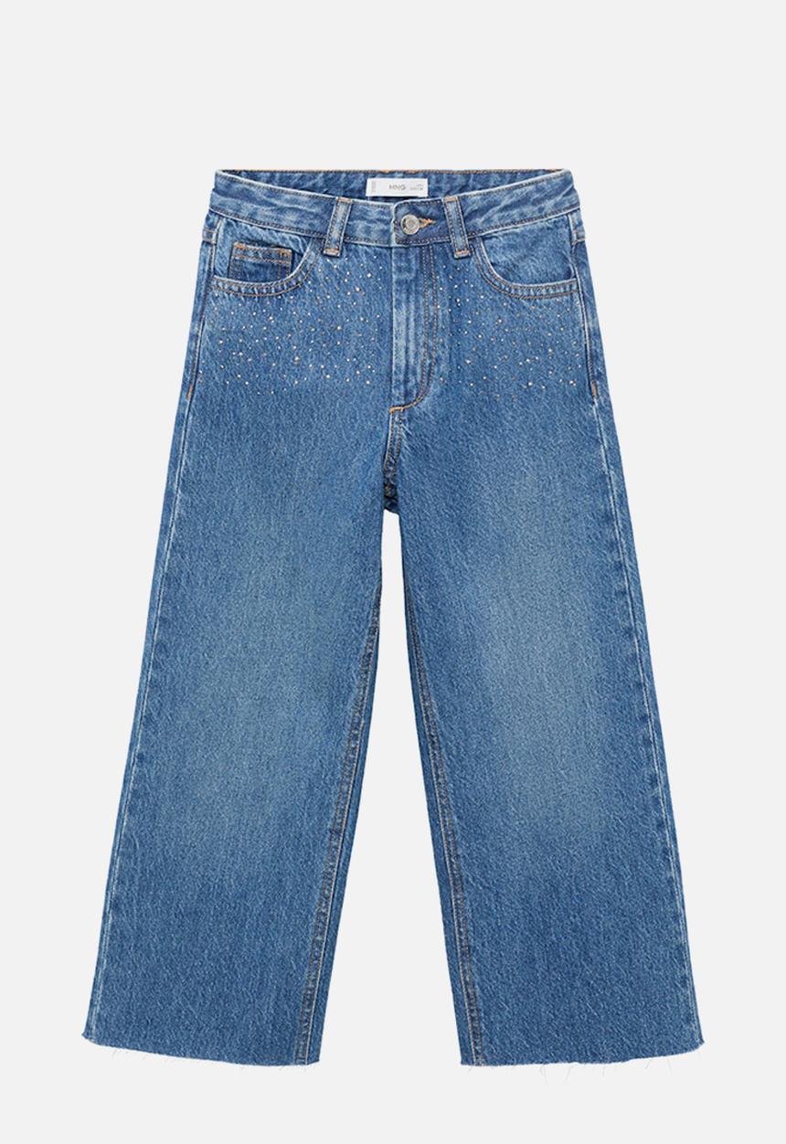 MANGO - Jeans shine - open blue