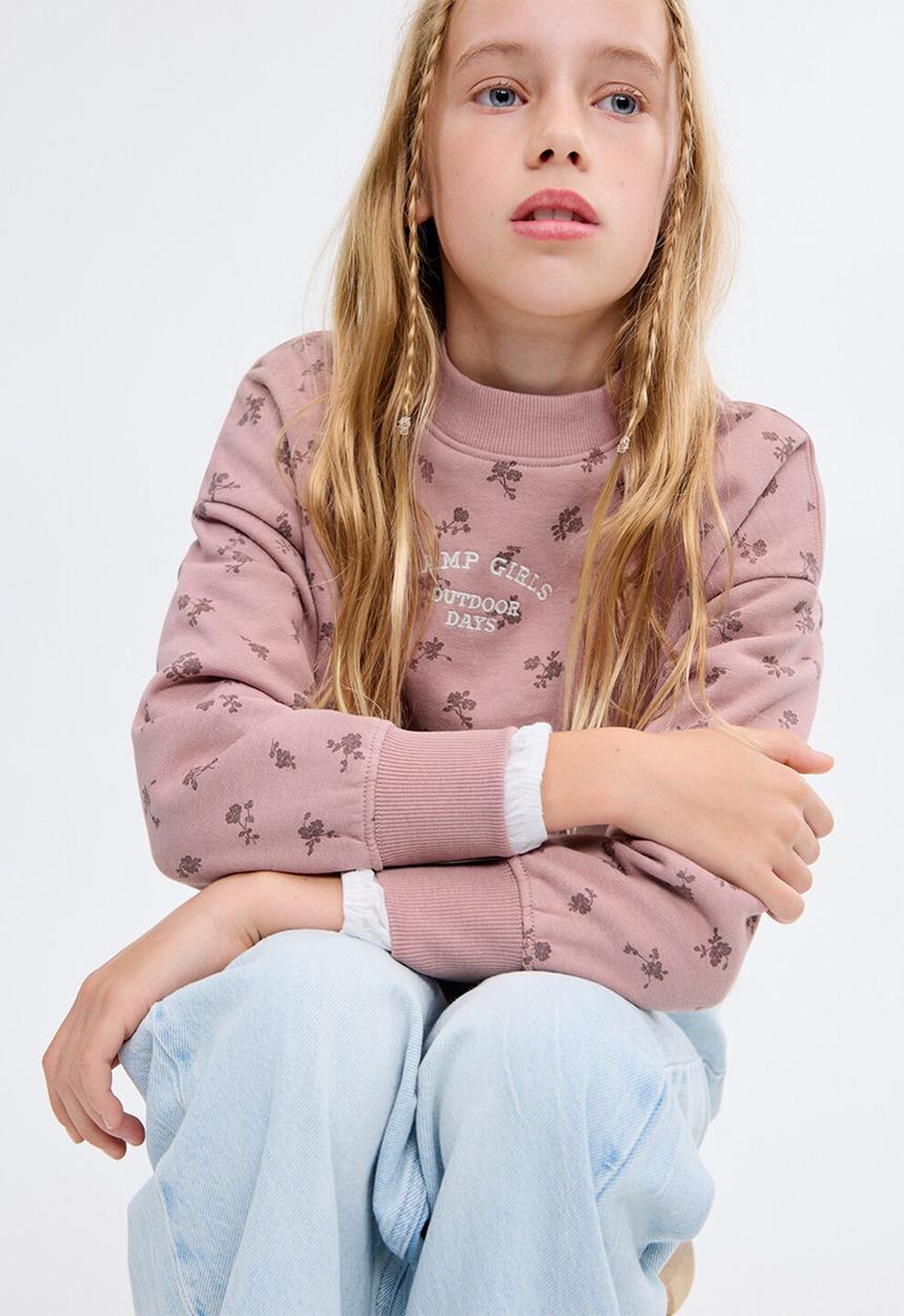 MANGO - Sweatshirt CAMP - Pink