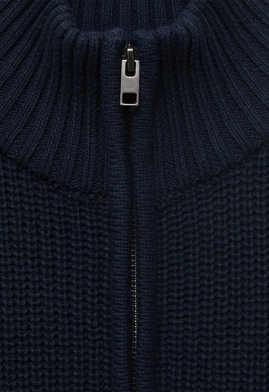 MANGO - Sweater zack - medium orange