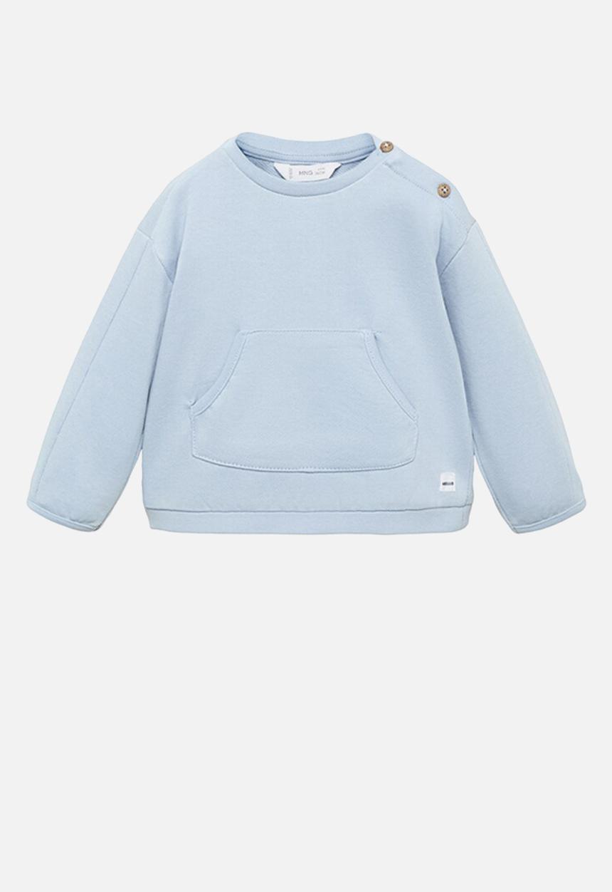 MANGO - Sweatshirt reimss - light pastel blue