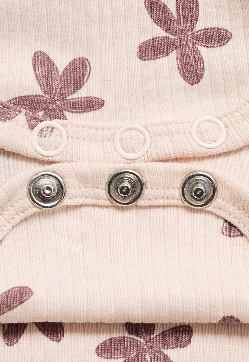 MANGO - Bodysuit flor - light pastel pink