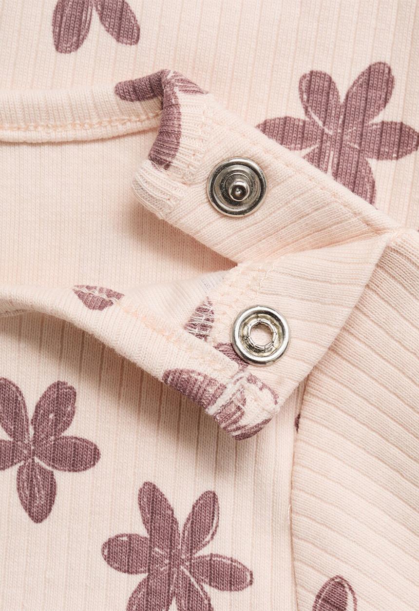 MANGO - Bodysuit flor - light pastel pink