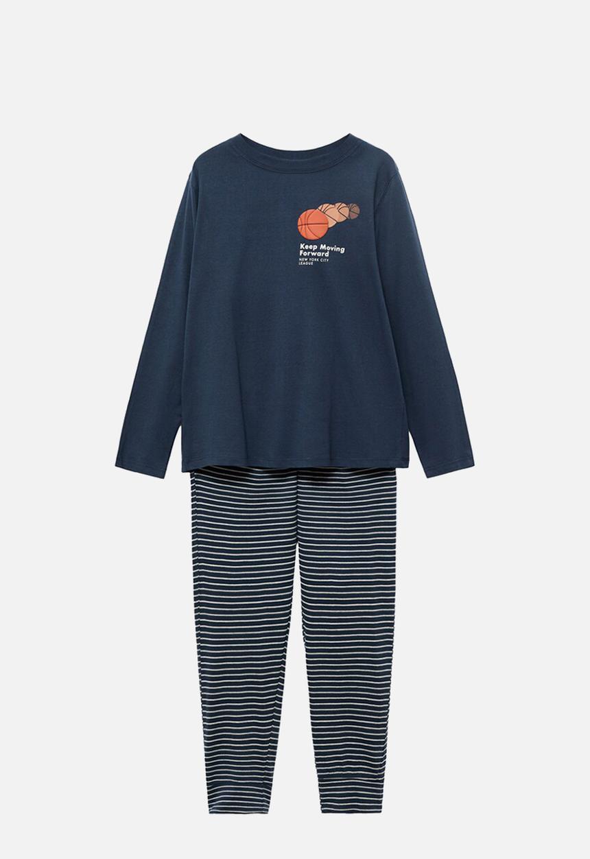 MANGO - Pyjama newyork - navy