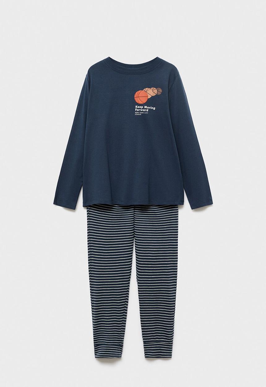 MANGO - Pyjama newyork - navy