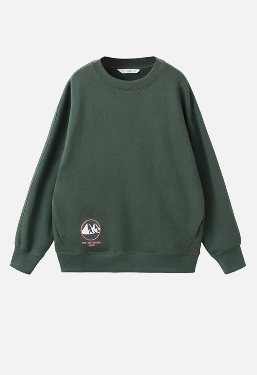 MANGO - Sweatshirt CLUBVAL - Medium Green