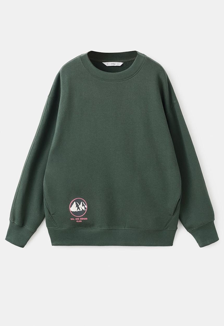 MANGO - Sweatshirt CLUBVAL - Medium Green