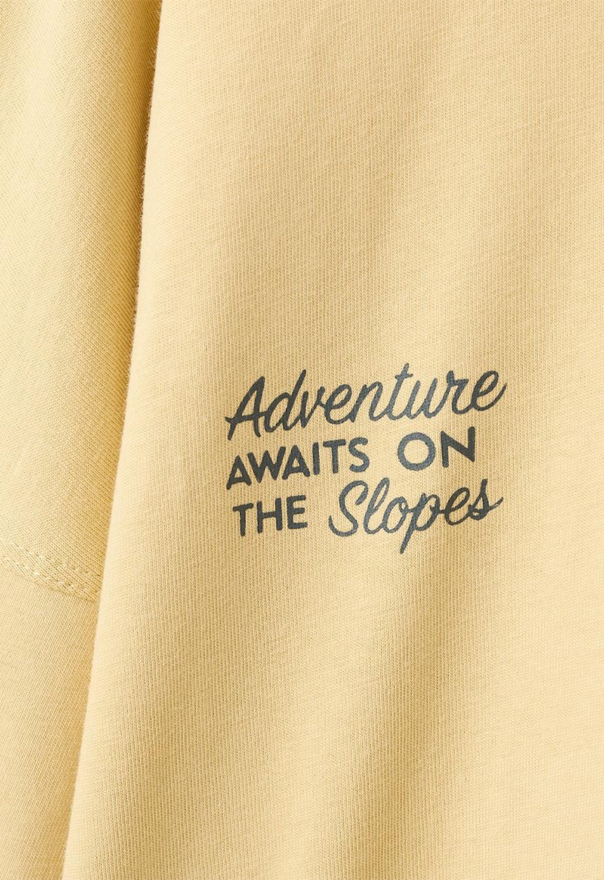MANGO - T-Shirt TREK - Light/Pastel Yellow